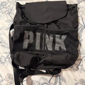 Black PINK Mesh Backpack
